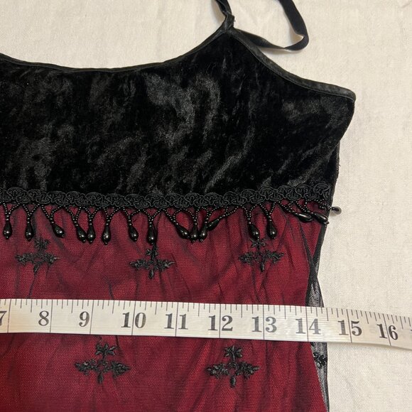 Cache XS Vintage Mesh Maxi Dress Angel Renaissance Gothic Fairy Y2K Art Sheer - Picture 9 of 12